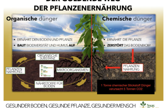 Zerstört gesunden Boden und verursacht CO2-Belastung: Kunstdünger. Grafik: Aumann
