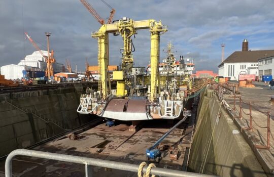 Als Infrastruktur fürs Schiffsrecycling bei der Lloyd-Werft schon vorhanden: die Trockendocks. Foto: Helmut Stapel